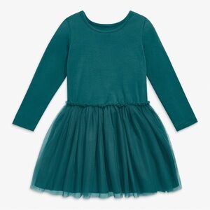 Primary Kids Tutu Dress Teal Green Girls Size 4